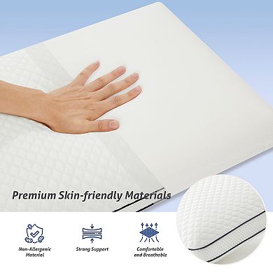 2-Pack Memory Foam Pillow, Cooling & Soft