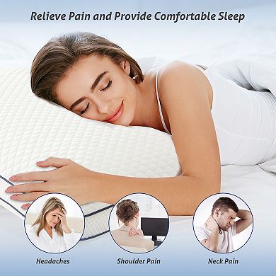 2-Pack Memory Foam Pillow, Cooling & Soft
