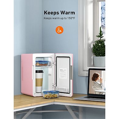 AstroAI 8 Can Mini Fridge 6 Liter Refridgerator for Dorm Room, Bedroom
