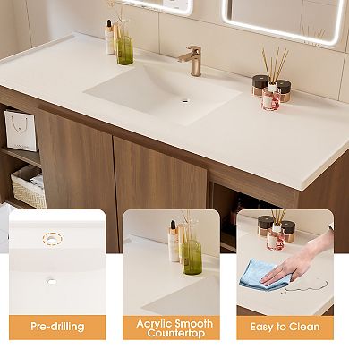 48-inch Elegant Bathroom Vanity Cabinet with Durable Material and Ample Storage
