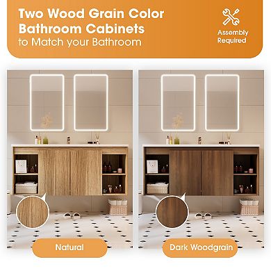 48-inch Elegant Bathroom Vanity Cabinet with Durable Material and Ample Storage