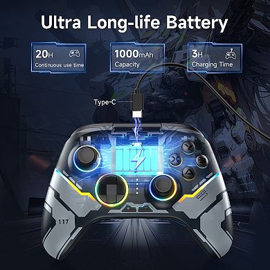 EasySMX X15 PC Controller with Hall Joysticks/Hall Triggers/RGB Lighting