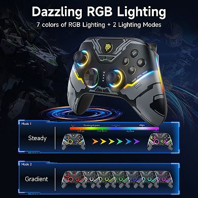 EasySMX X15 PC Controller with Hall Joysticks/Hall Triggers/RGB Lighting