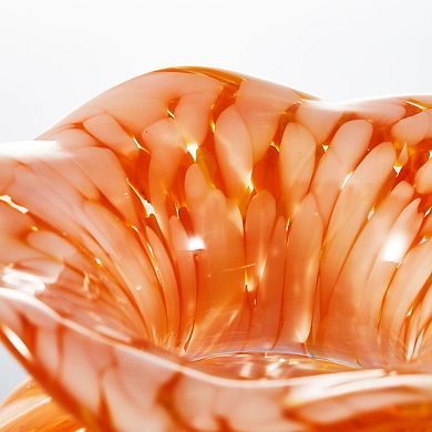 Luxury Lane Hand Blown Small Confetti Art Glass Bubble Bud Flower Vase