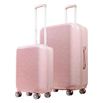 Hello Kitty Pose All Over Print 2 pc set Hard-sided spinner Luggage in 29 and 21 inch Pink