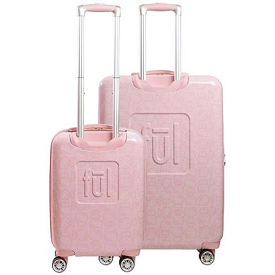 Hello Kitty Pose All Over Print 2 pc set Hard-sided spinner Luggage in 29 and 21 inch Pink
