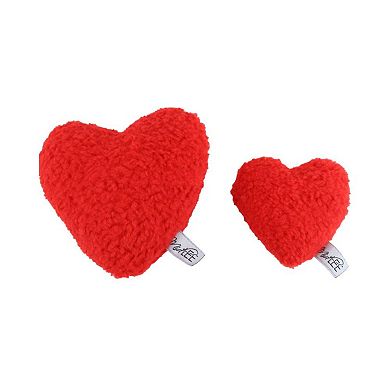 Midlee Plush Red Heart Valentine's Day Dog Toy