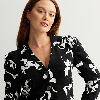 Women's Nine West Puff Sleeve Cardigan