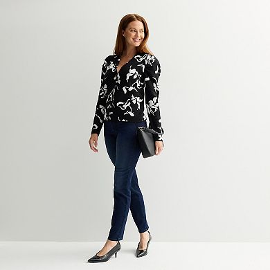 Women's Nine West Puff Sleeve Cardigan