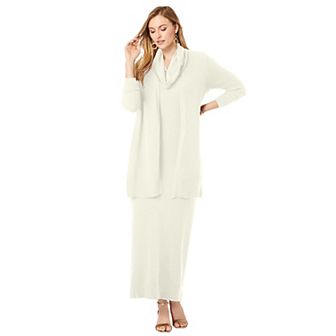 Jessica London Women's Plus Size 2 pc Sweater Dress
