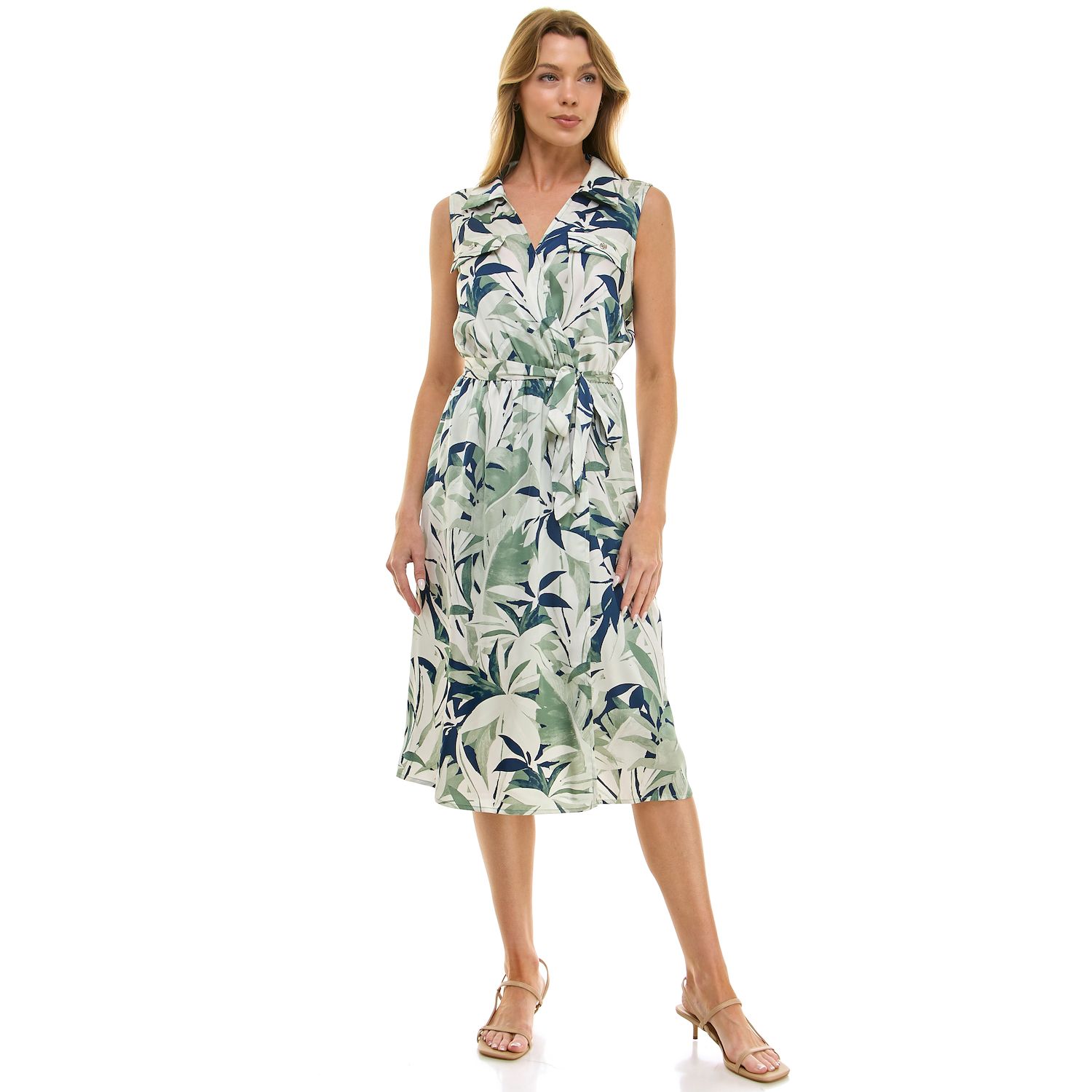 Женские платья Regular Luxology Faux Wrap Midi Dress
