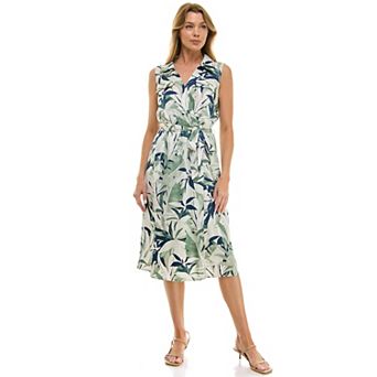 Women's Regular Luxology Faux Wrap Midi Dress