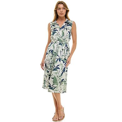 Women's Regular Luxology Faux Wrap Midi Dress