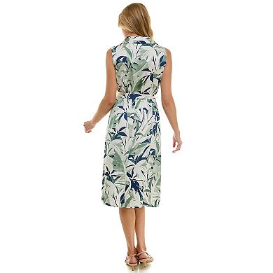 Women's Regular Luxology Faux Wrap Midi Dress