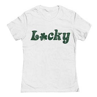 Junior's Grayson Threads The Label Lucky Shamrock St. Patrick's Day Graphic Tee