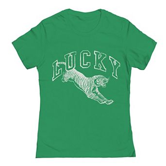 Junior's Grayson Threads The Label Lucky Tiger St. Patrick's Day Graphic Tee