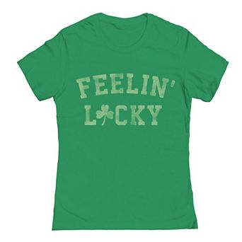 Junior's Grayson Threads The Label Feelin' Lucky Shamrock St. Patrick's Day Graphic Tee