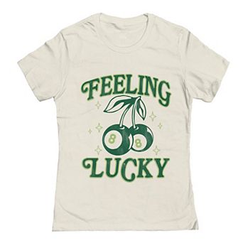 Junior's Grayson Threads The Label Feeling Lucky Cherries St. Patrick's Day Graphic Tee