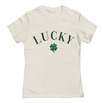 Junior's Grayson Threads The Label Lucky Plaid St. Patrick's Day Graphic Tee