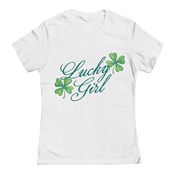 Junior's Grayson Threads The Label Lucky Girl St. Patrick's Day Graphic Tee