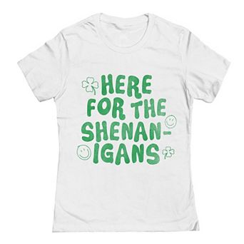 Junior's Grayson Threads The Label Here for the Shenanigans St. Patrick's Day Graphic Tee