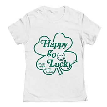 Junior's Grayson Threads The Label Happy Go Lucky St. Patrick's Day Graphic Tee