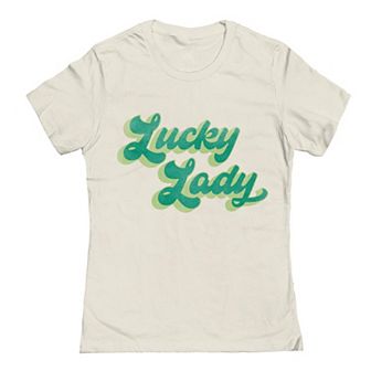 Junior's Grayson Threads The Label Lucky Lady St. Patrick's Day Graphic Tee