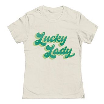 Junior's Grayson Threads The Label Lucky Lady St. Patrick's Day Graphic Tee