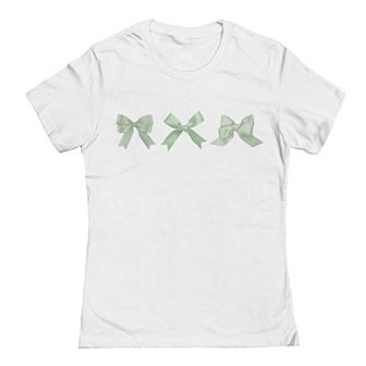 Junior's Grayson Threads The Label Green Bows St. Patrick's Day Graphic Tee