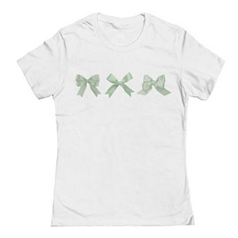 Junior's Grayson Threads The Label Green Bows St. Patrick's Day Graphic Tee