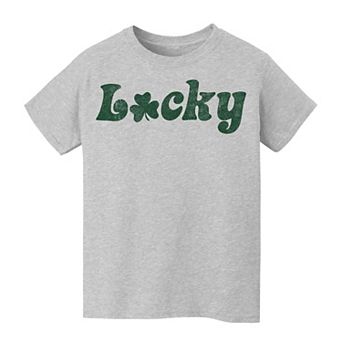 Kids 8-20 Grayson Threads Kids the Label Lucky Shamrock St. Patrick's Day Graphic Tee