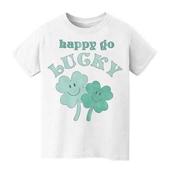 Kids 8-20 Grayson Threads Kids the Label Happy Go Lucky Shamrock St. Patrick's Day Graphic Tee