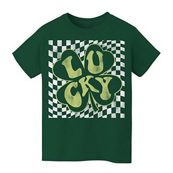 Kids 8-20 Grayson Threads Kids the Label Lucky Shamrock St. Patrick's Day Graphic Tee