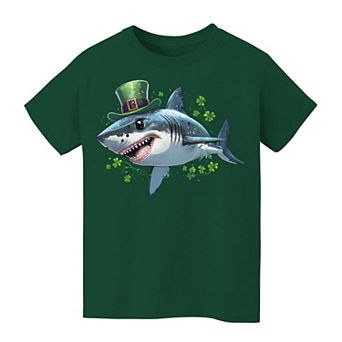 Kids 8-20 Grayson Threads Kids the Label Shark Hat St. Patrick's Day Graphic Tee