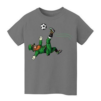 Kids 8-20 Grayson Threads Kids the Label Leprechaun Soccer St. Patrick's Day Graphic Tee