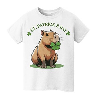 Kids 8-20 Grayson Threads Kids the Label Capybara St. Patrick's Day Graphic Tee