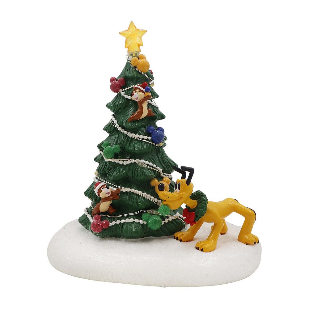 Disney's Pluto, Chip & Dale LED Christmas Tree Village