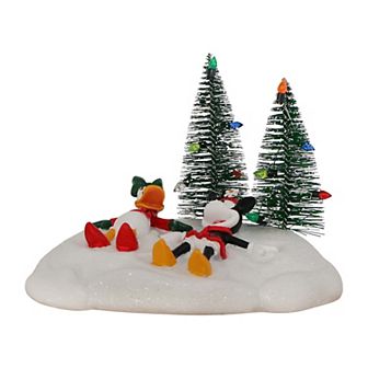 Disney's Minnie Mouse & Daisy Snow Angels Village Accessory Table Decor by St. Nicholas Square®