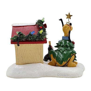 Disney's Pluto & Figaro LED Christmas Village Accessory Table Decor by St. Nicholas Square®