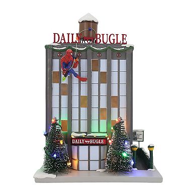 St. Nicholas Square® Spider-Man LED Daily Bugle Village Accessory Table Decor