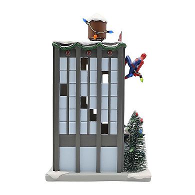 St. Nicholas Square® Spider-Man LED Daily Bugle Village Accessory Table Decor