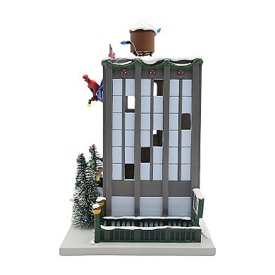 St. Nicholas Square® Spider-Man LED Daily Bugle Village Accessory Table Decor