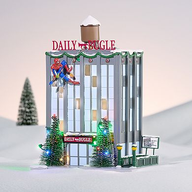 St. Nicholas Square® Spider-Man LED Daily Bugle Village Accessory Table Decor