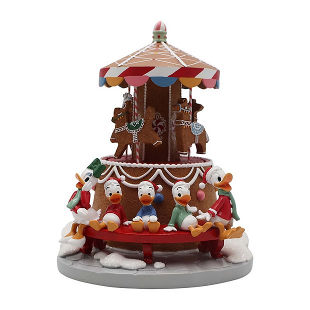 Disney's Donald Duck & Daisy Gingerbread Carousel Village