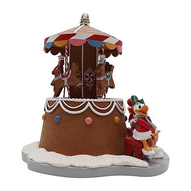 Disney's Donald Duck & Daisy Gingerbread Carousel Village Accessory Table Decor by St. Nicholas Square®