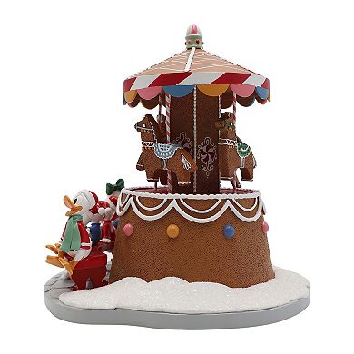 Disney's Donald Duck & Daisy Gingerbread Carousel Village Accessory Table Decor by St. Nicholas Square®