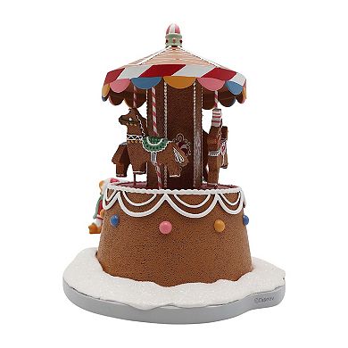 Disney's Donald Duck & Daisy Gingerbread Carousel Village Accessory Table Decor by St. Nicholas Square®