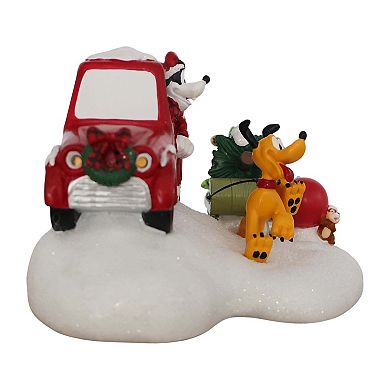 Disney's Goofy and Pluto LED Tree Truck Village Accessory Table Decor by St. Nicholas Square®