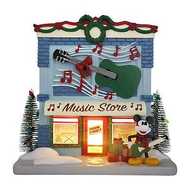 Disney's Mickey Mouse LED Music Store Village Accessory Table Decor by St. Nicholas Square®