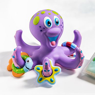Nuby Octopus Hoopla Ring Toss Bath Toy